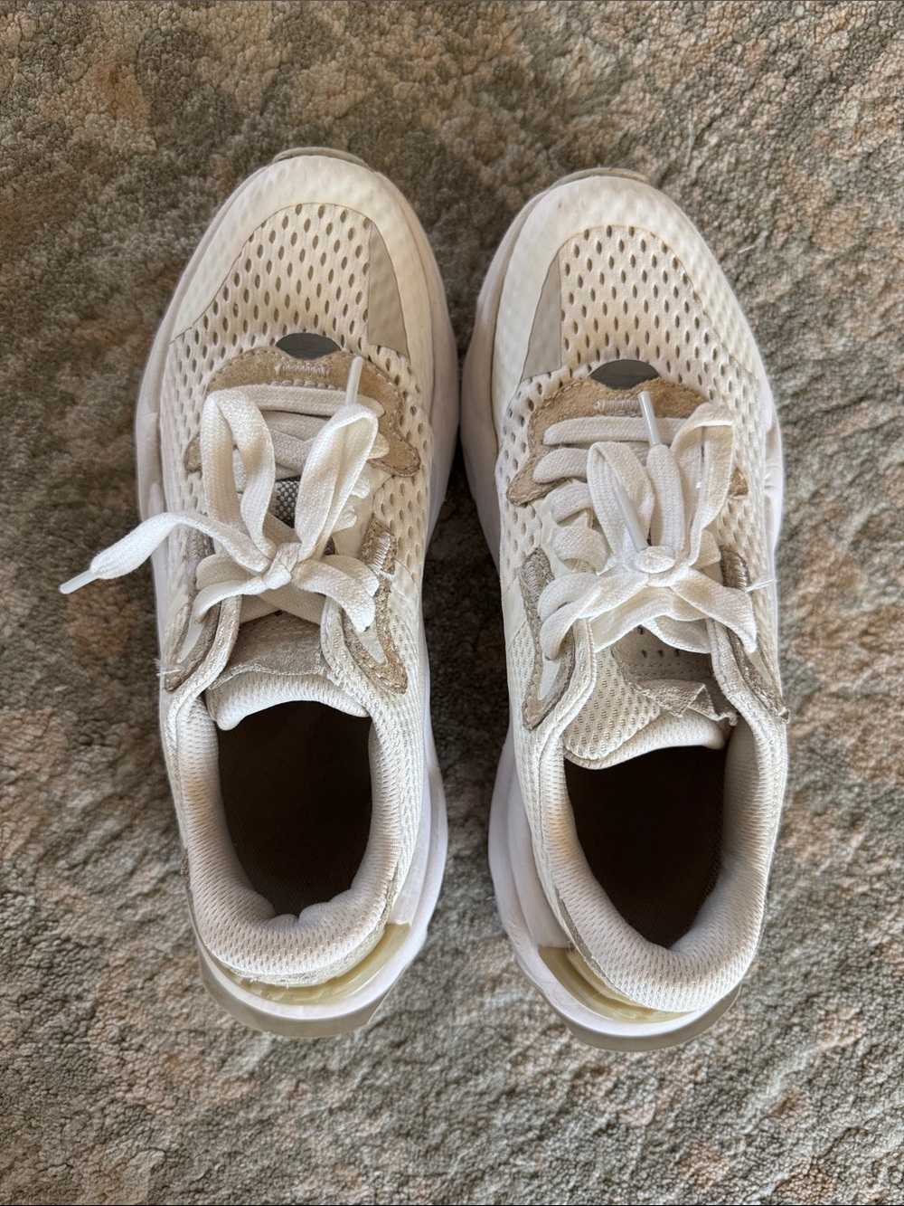 Sorel White and Light Gray Mesh Trainer Sneakers - Picture 3 of 8